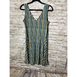 Viereck Teal & Mustard dress size small